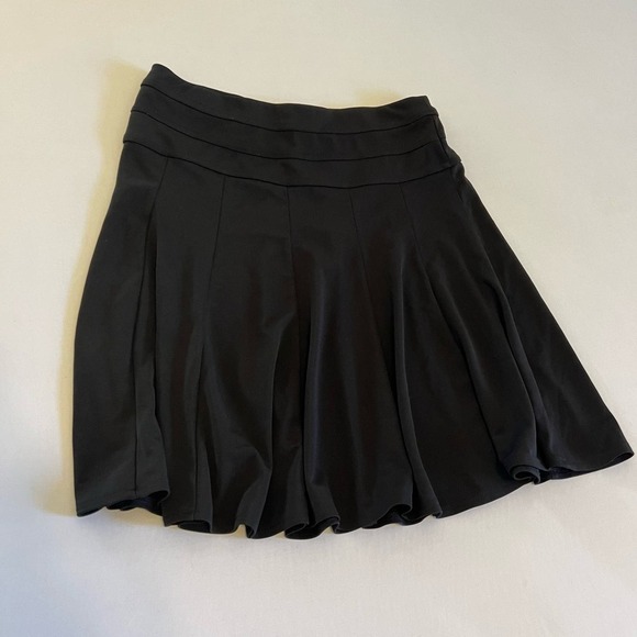 INC International Concepts Black flowy knee length skirt S - Picture 7 of 8